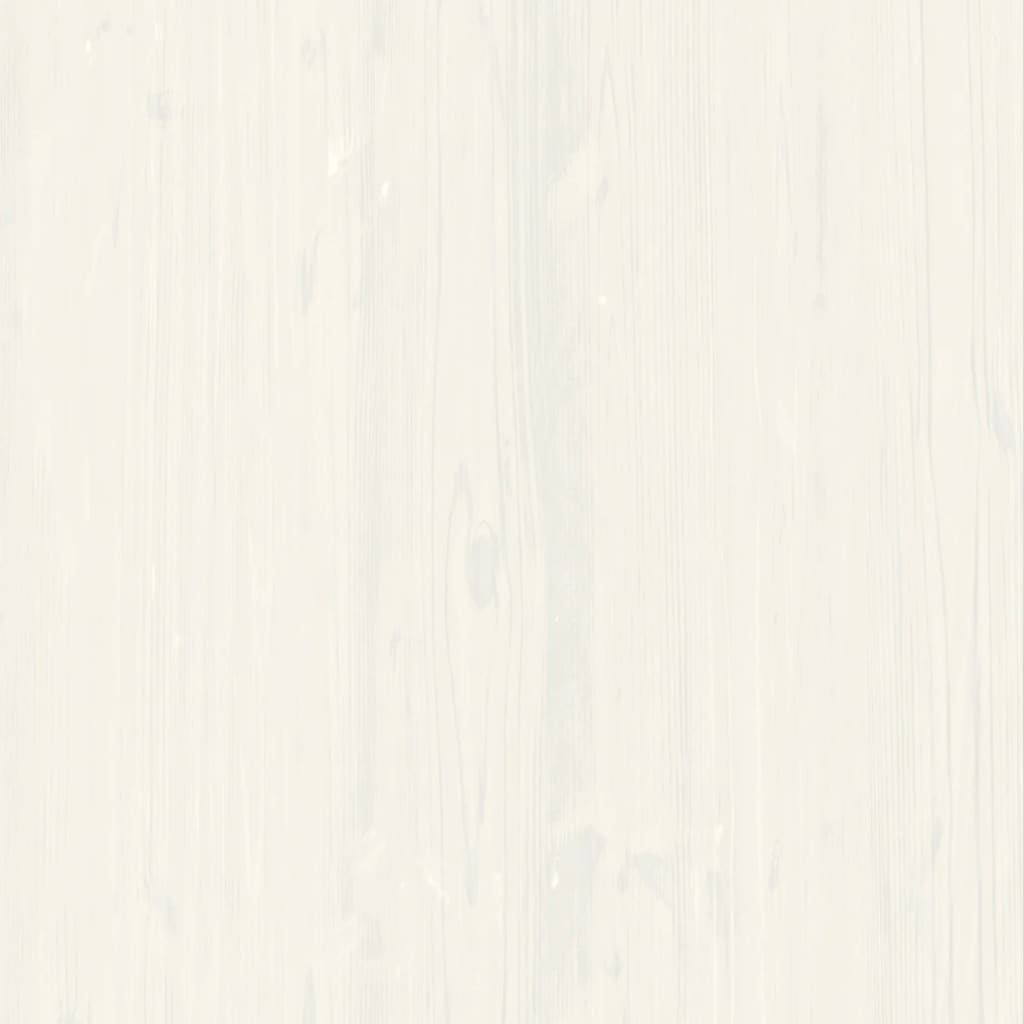 Cassettiera VIGO Bianca 80x40x76 cm in Legno Massello di Pino