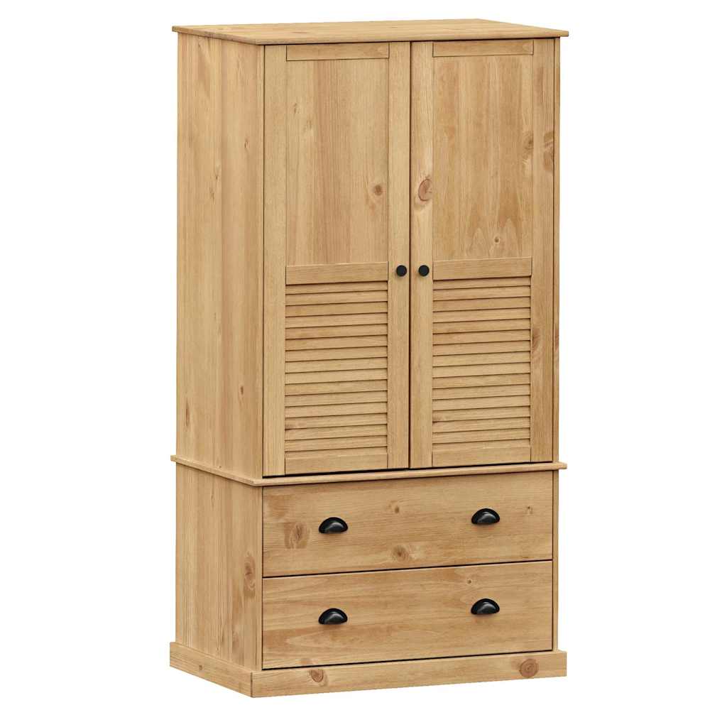 Armadio VIGO 90x55x170 cm in Legno Massello di Pino - homemem39