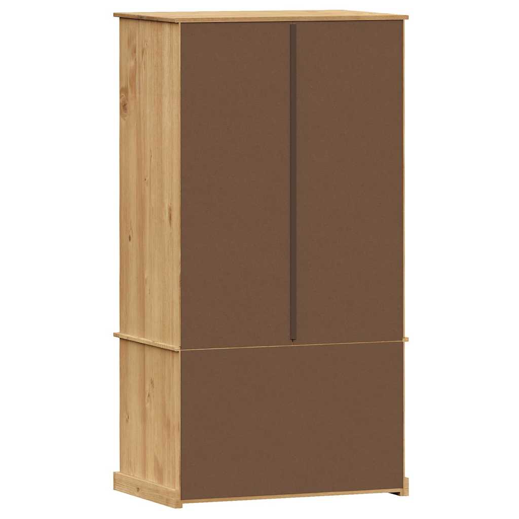 Armadio VIGO 90x55x170 cm in Legno Massello di Pino - homemem39