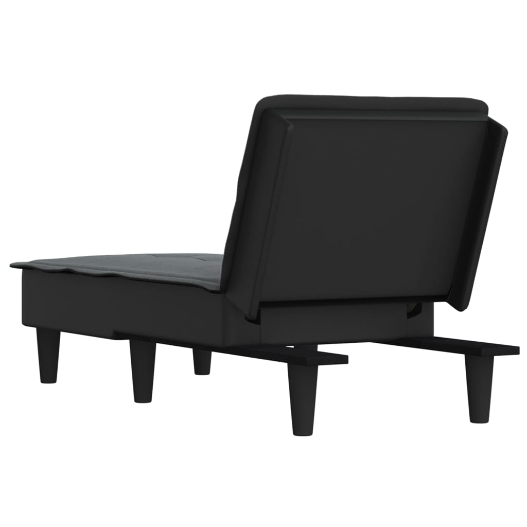 Chaise Longue in Tessuto Grigio Scuro - homemem39
