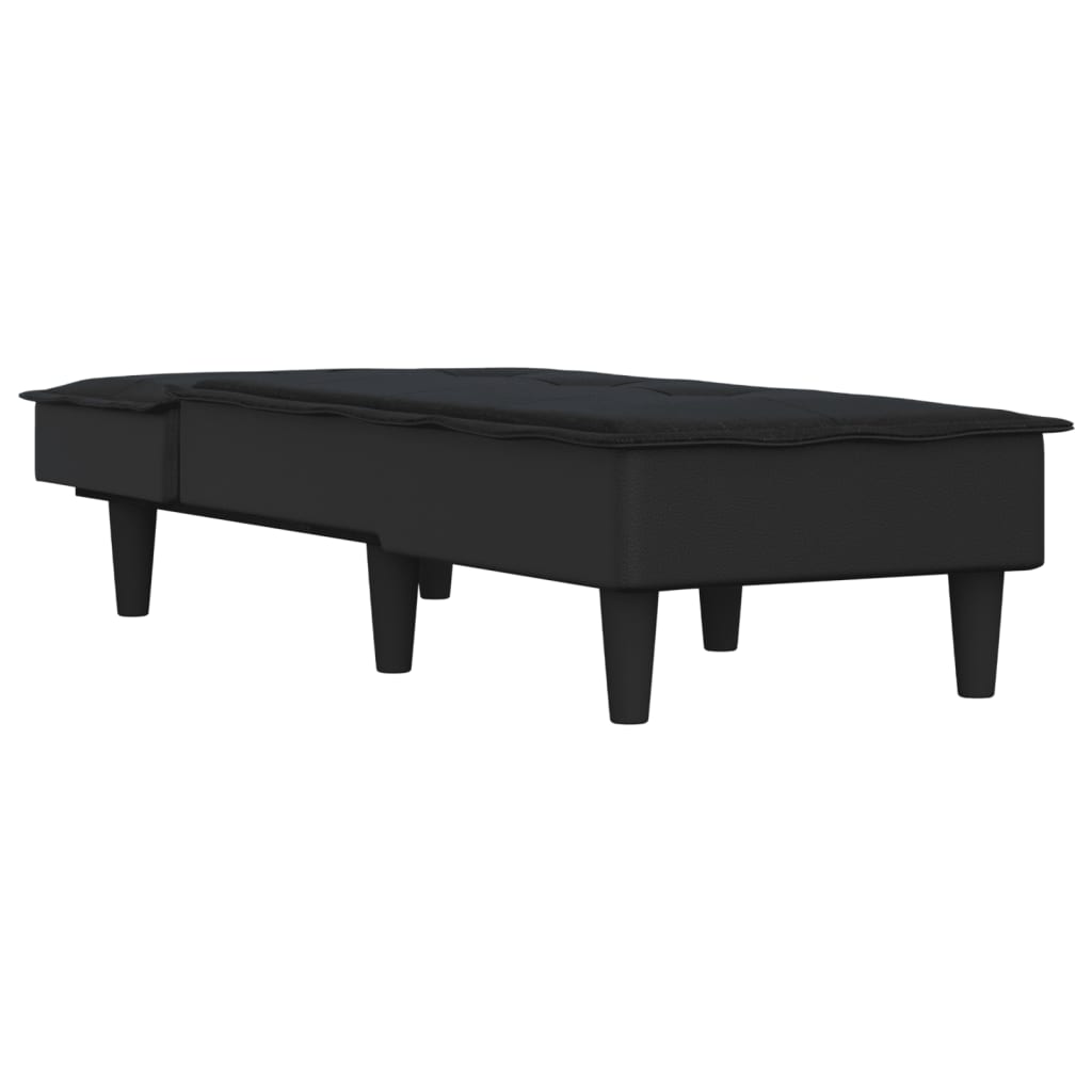 Chaise Longue in Tessuto Nero - homemem39