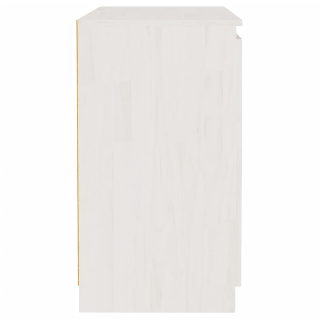 Armadietto Bianco 60x36x65 cm in Legno Massello di Pino - homemem39