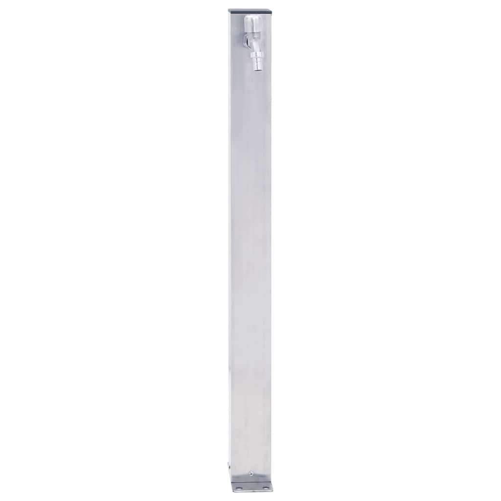 Colonna d'Acqua da Giardino 100 cm Acciaio Inox Quadrato