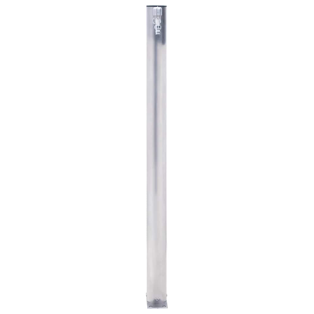 Colonna d'Acqua da Giardino 100 cm Acciaio Inox Rotonda
