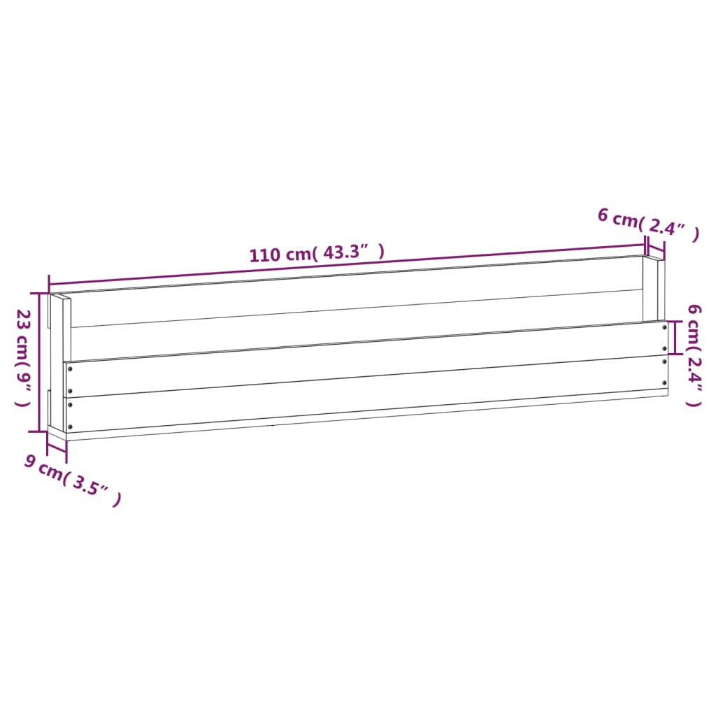 Scarpiere a Parete 2pz Bianco 110x9x23cm Legno Massello di Pino - homemem39