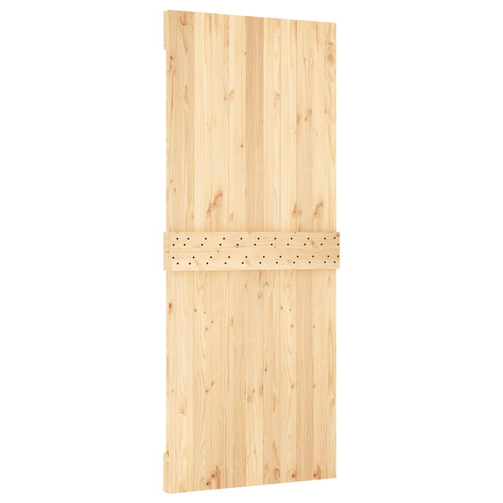 Porta NARVIK 85x210 cm in Legno Massello di Pino - homemem39