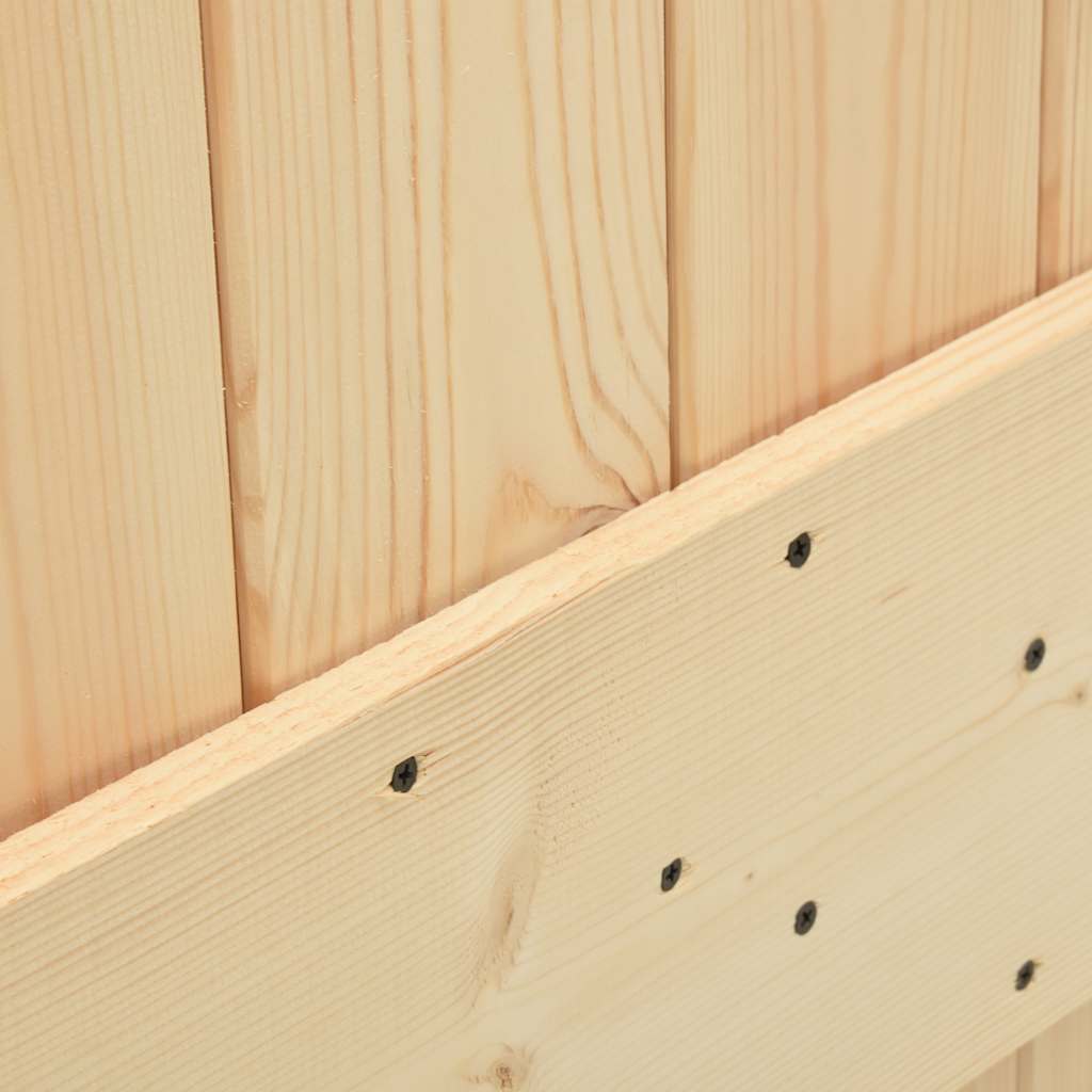 Porta NARVIK 85x210 cm in Legno Massello di Pino - homemem39
