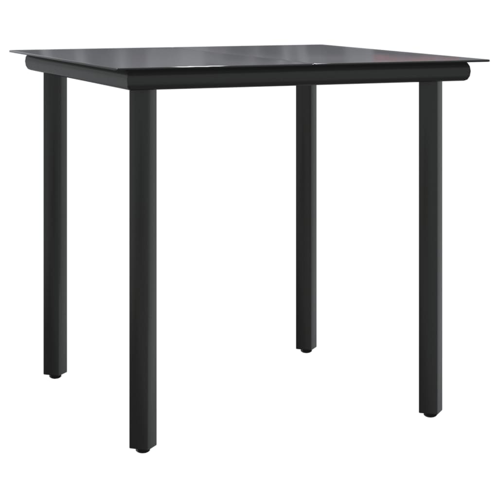 Set Pranzo da Giardino 5pz con Cuscini in Polyrattan e Acciaio - homemem39