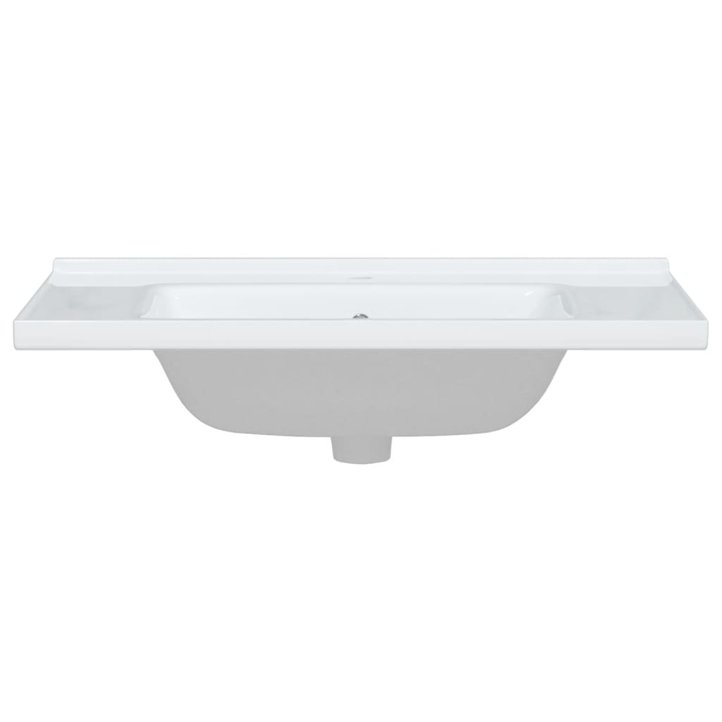Lavandino da Bagno Bianco 81x48x19,5cm Rettangolare in Ceramica