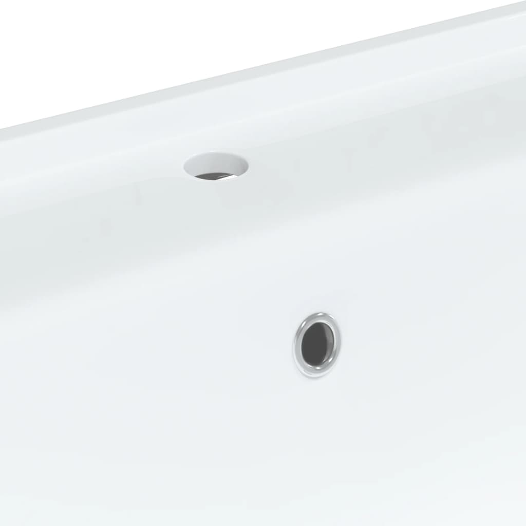Lavandino da Bagno Bianco 81x48x19,5cm Rettangolare in Ceramica