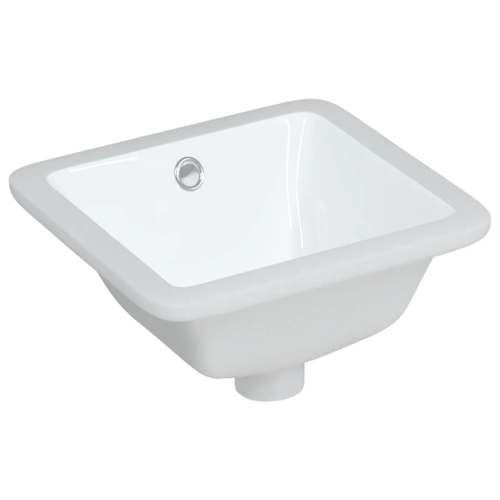 Lavandino da Bagno Bianco 30,5x27x14 cm Rettangolare Ceramica
