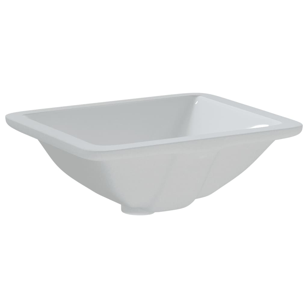 Lavandino da Bagno Bianco 36,5x32x15,5 cm Rettangolare Ceramica