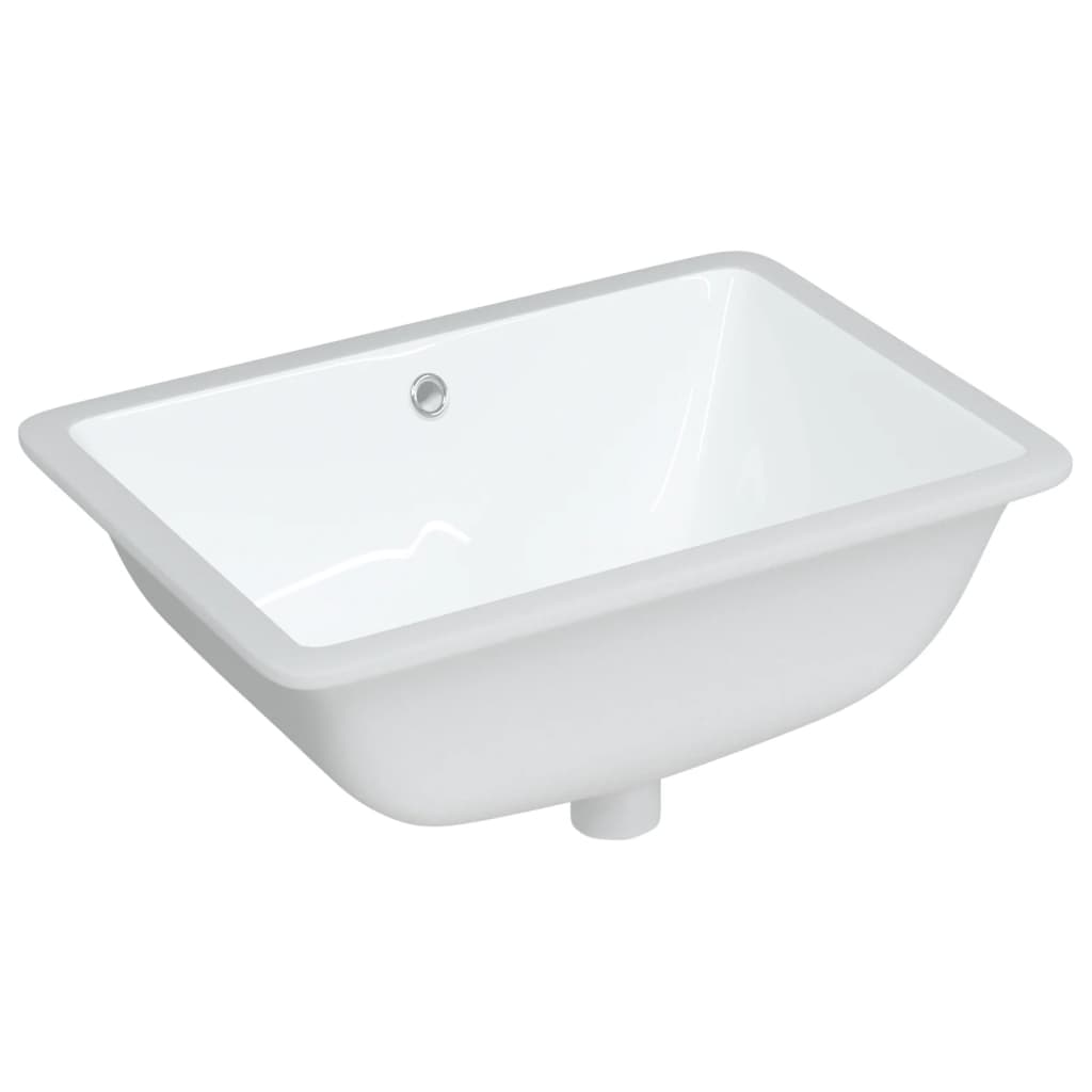 Lavandino da Bagno Bianco 55,5x37,5x19 cm Rettangolare Ceramica - homemem39