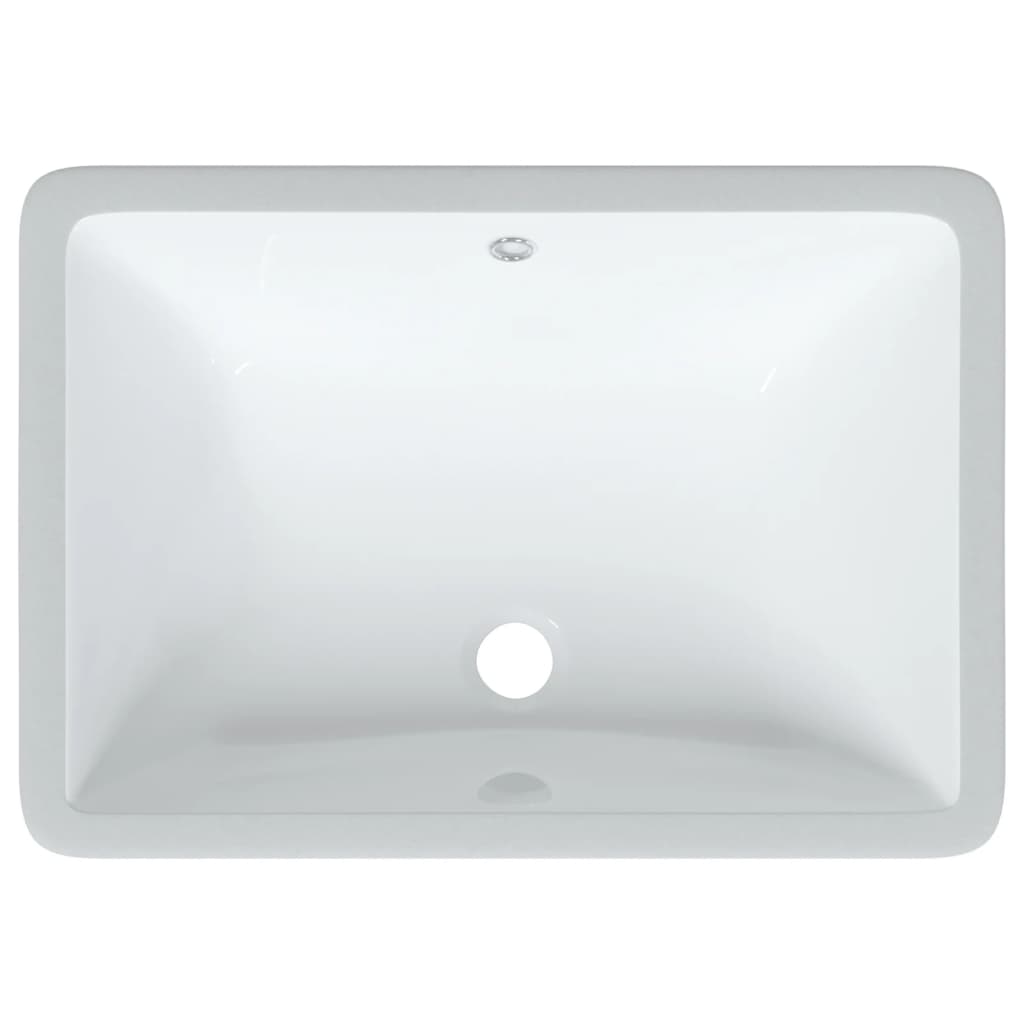 Lavandino da Bagno Bianco 55,5x37,5x19 cm Rettangolare Ceramica - homemem39