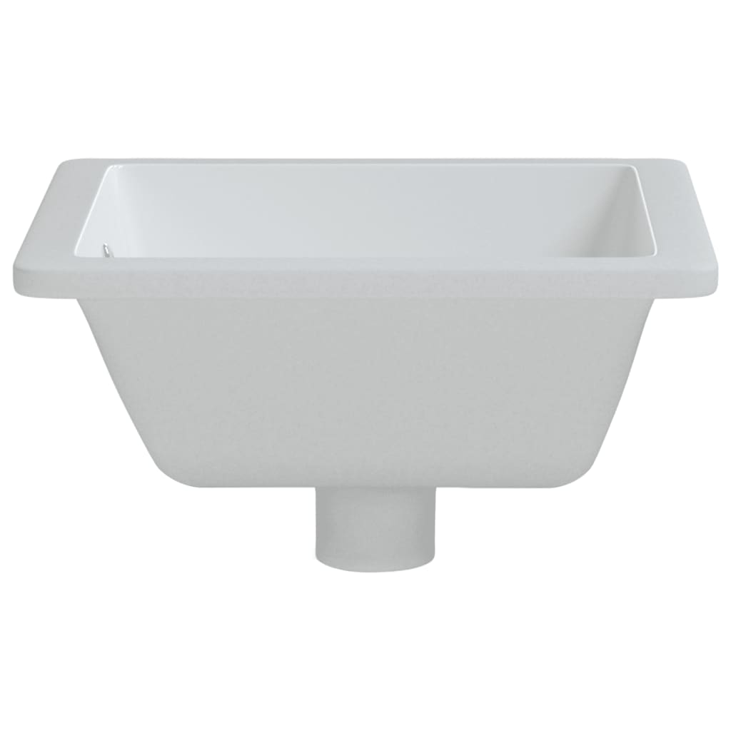 Lavandino da Bagno Bianco 39x30x18,5 cm Rettangolare Ceramica
