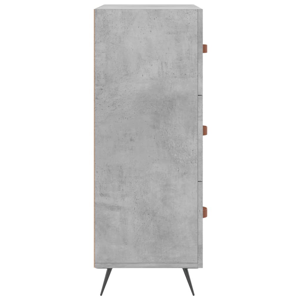 Credenza Grigio Cemento 69,5x34x90 cm in Legno Multistrato