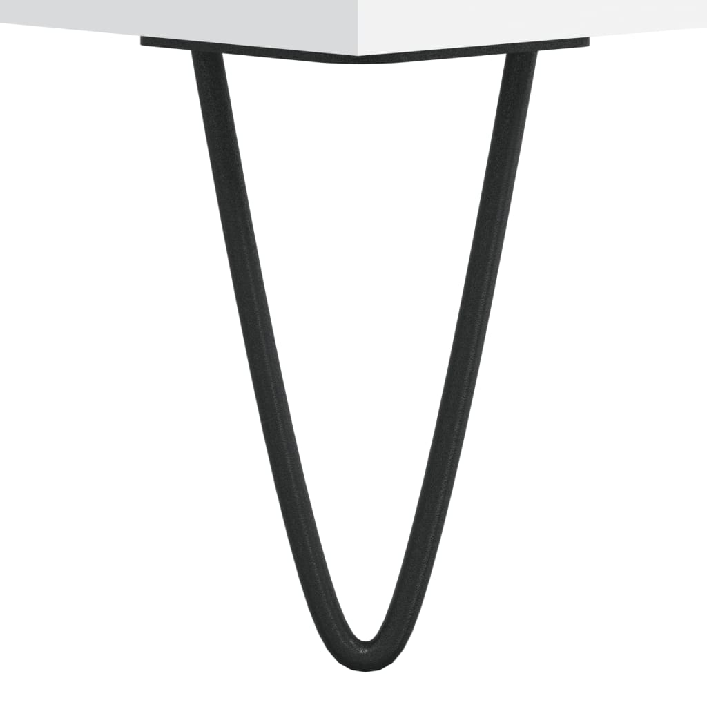 Credenza Bianca 34,5x34x90 cm in Legno Multistrato | homemem39