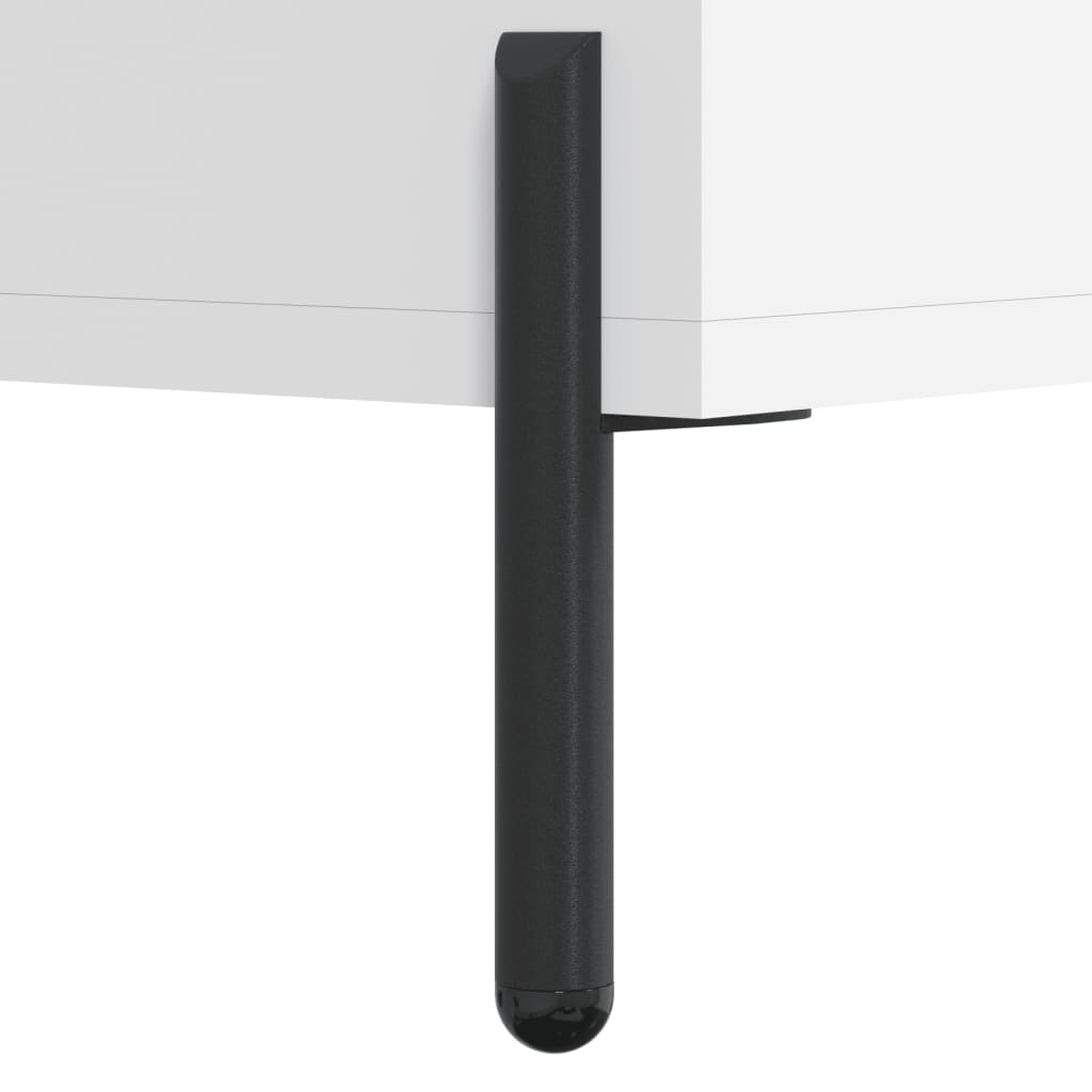 Credenza Bianca 34,5x34x90 cm in Legno Multistrato | homemem39