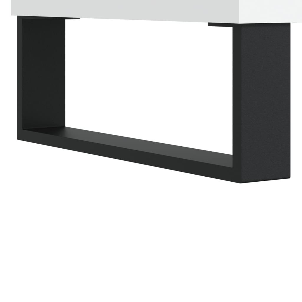 Credenza Bianca 34,5x34x90 cm in Legno Multistrato | homemem39