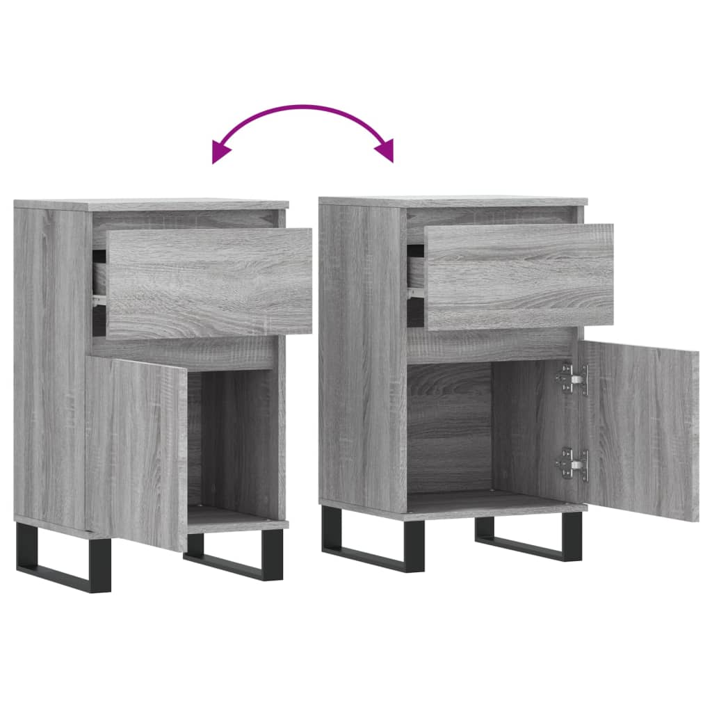 Credenza Grigio Sonoma 40x35x70 cm in Legno Multistrato | homemem39
