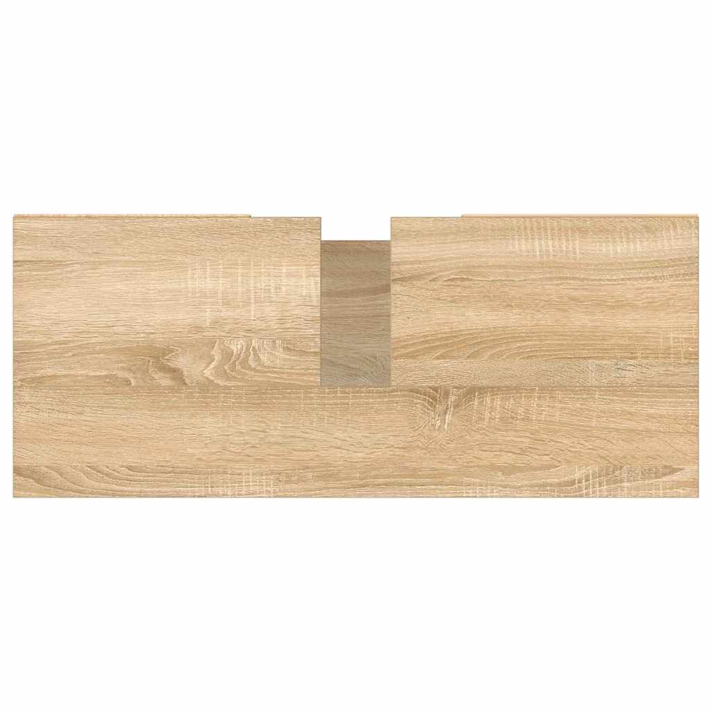 Mobile da Bagno Rovere Sonoma 80x33x60 cm in Legno Multistrato - homemem39