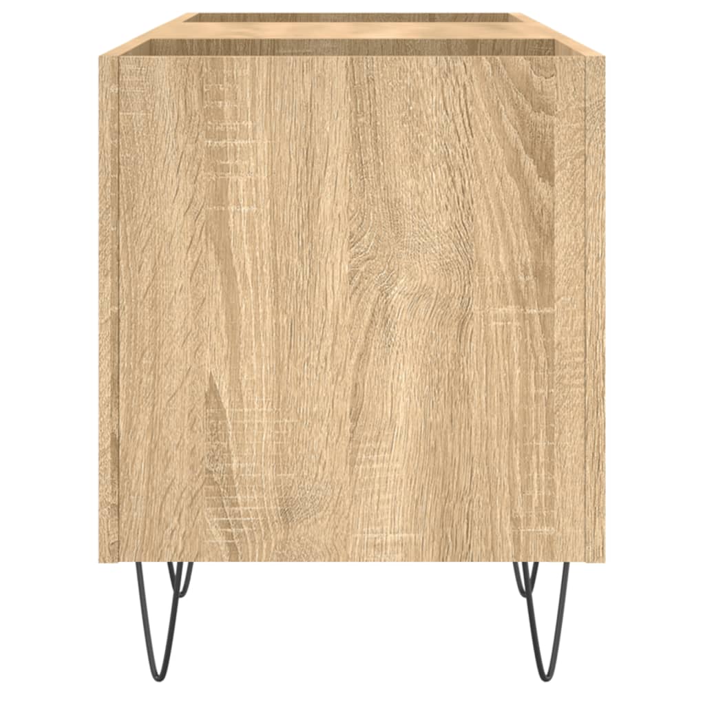 Mobile Porta Dischi Rovere Sonoma 121x38x48cm Legno Multistrato
