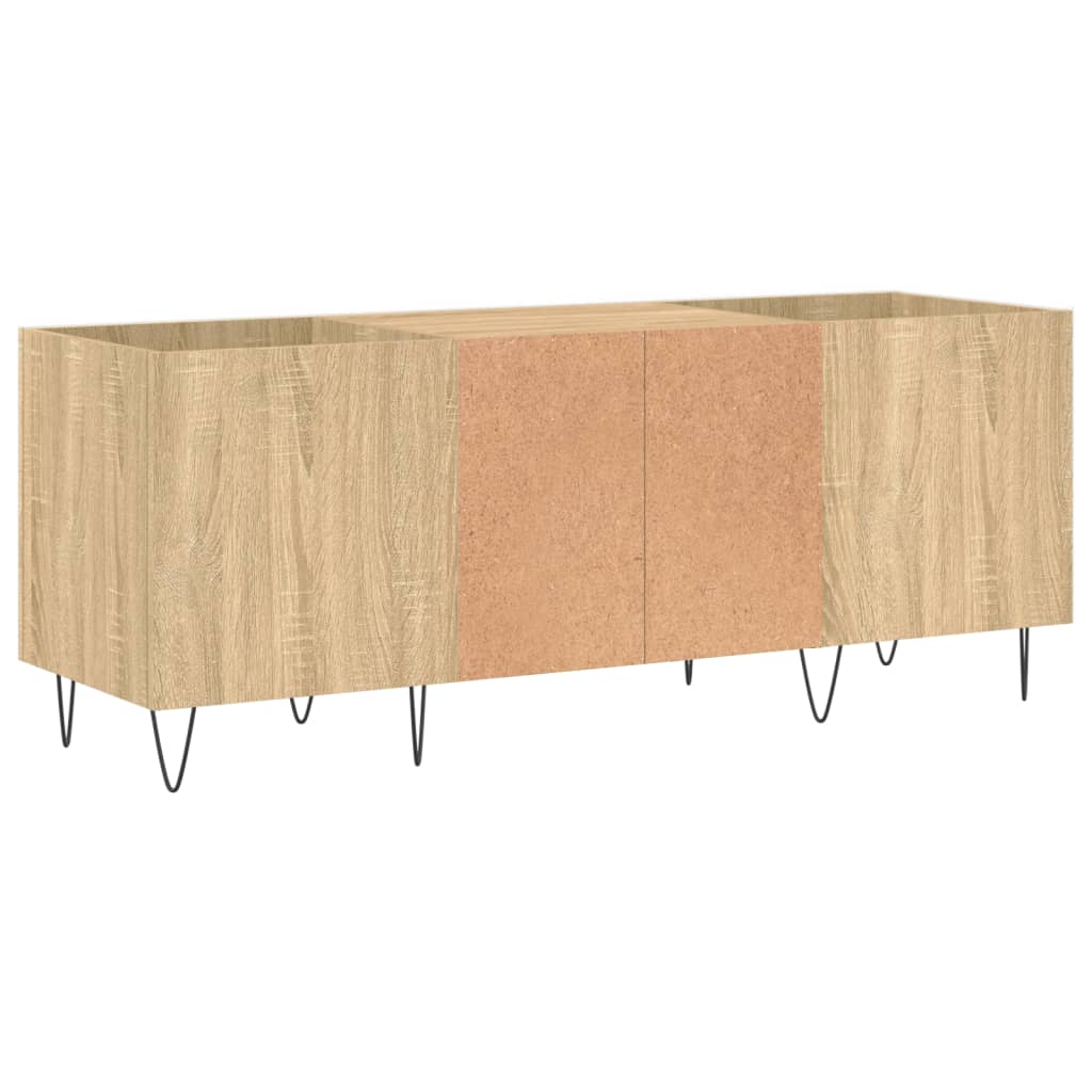 Mobile Porta Dischi Rovere Sonoma 121x38x48cm Legno Multistrato