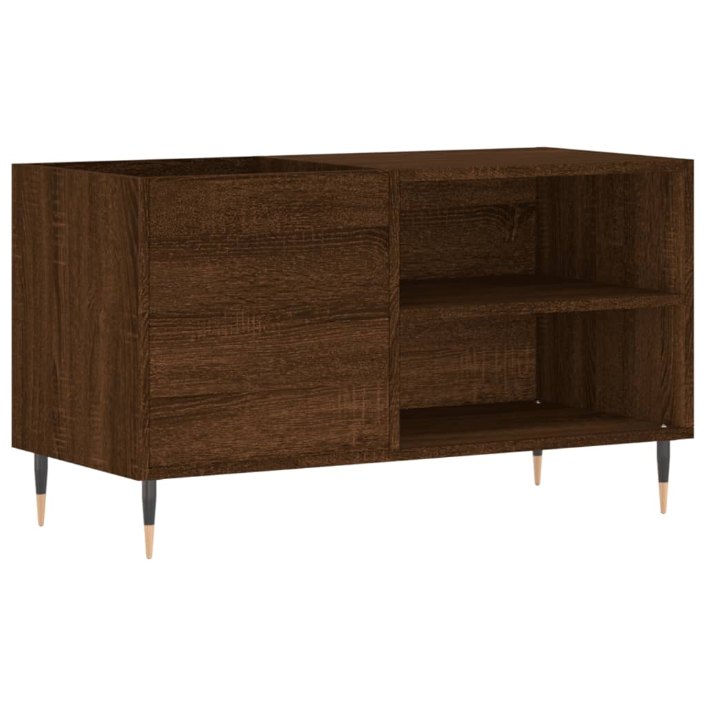 Mobile Porta Dischi Rovere Marrone 85x38x48cm Legno Multistrato - homemem39