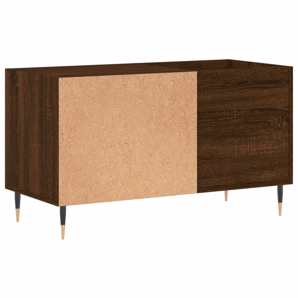 Mobile Porta Dischi Rovere Marrone 85x38x48cm Legno Multistrato - homemem39
