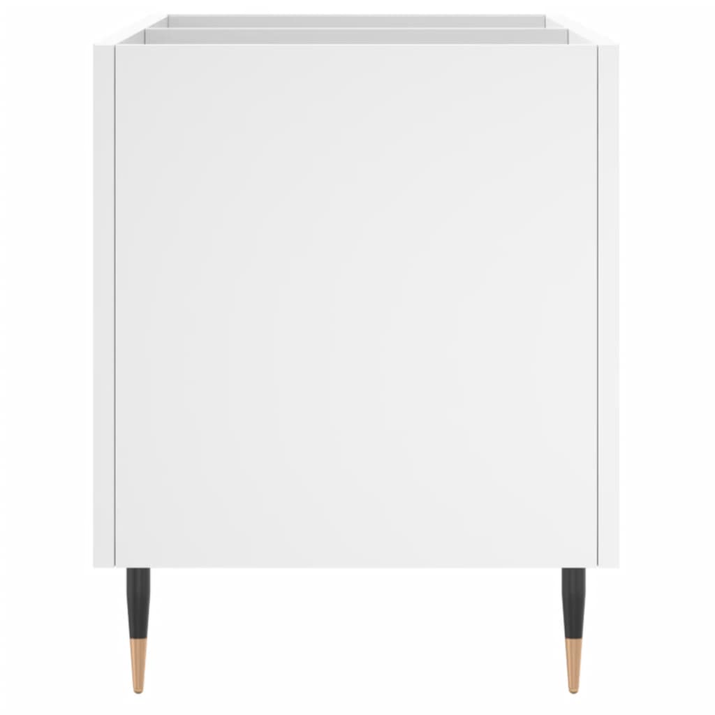 Mobile Porta Dischi Bianco 74,5x38x48 cm in Legno Multistrato - homemem39