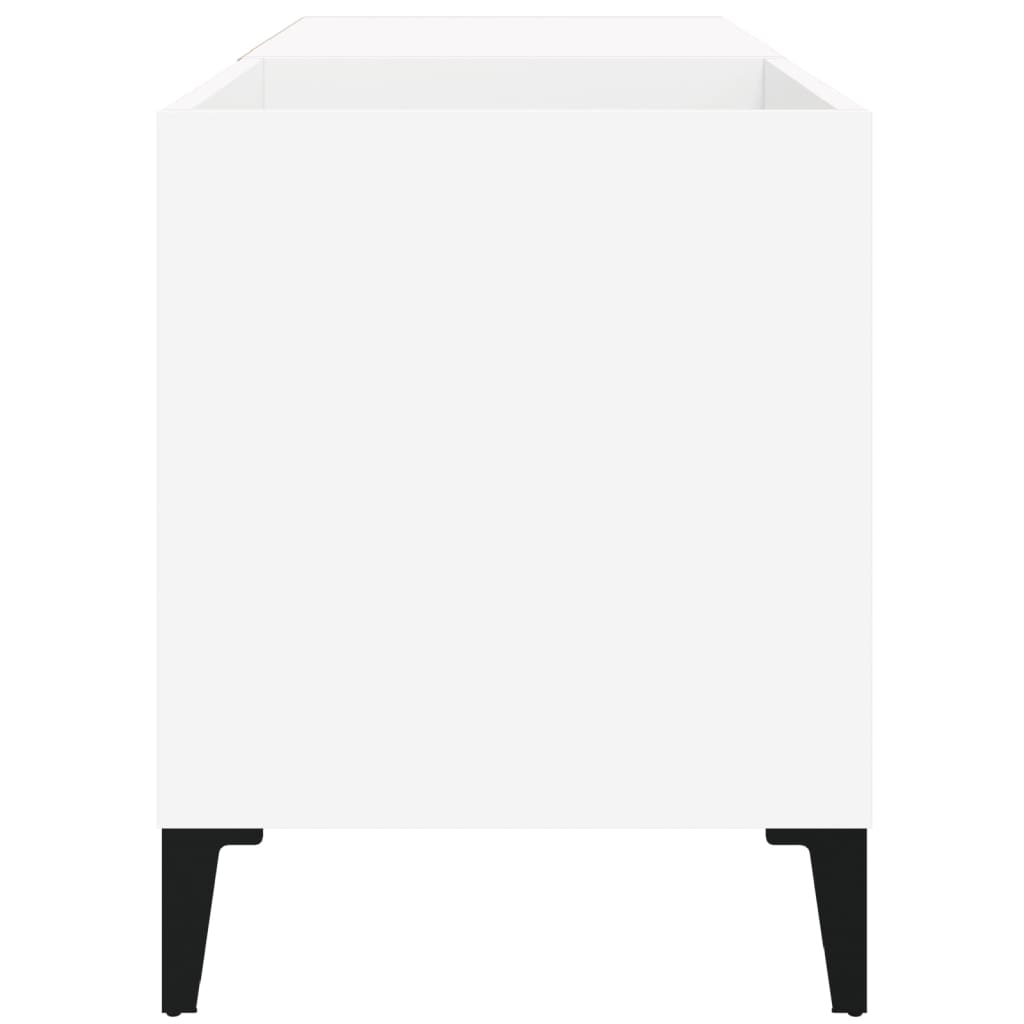 Mobile Porta Dischi Bianco 84,5x38x48 cm in Legno Multistrato - homemem39