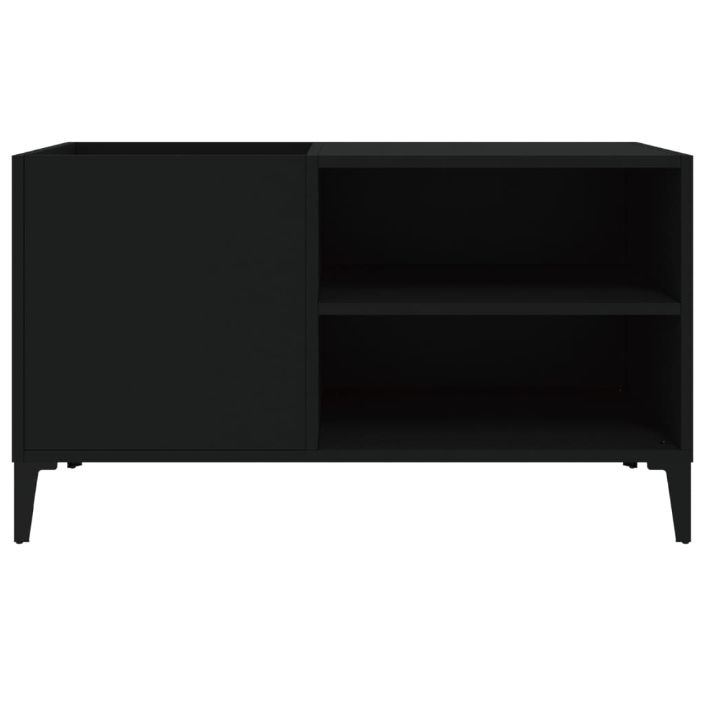 Mobile Porta Dischi Nero 84,5x38x48 cm in Legno Multistrato - homemem39