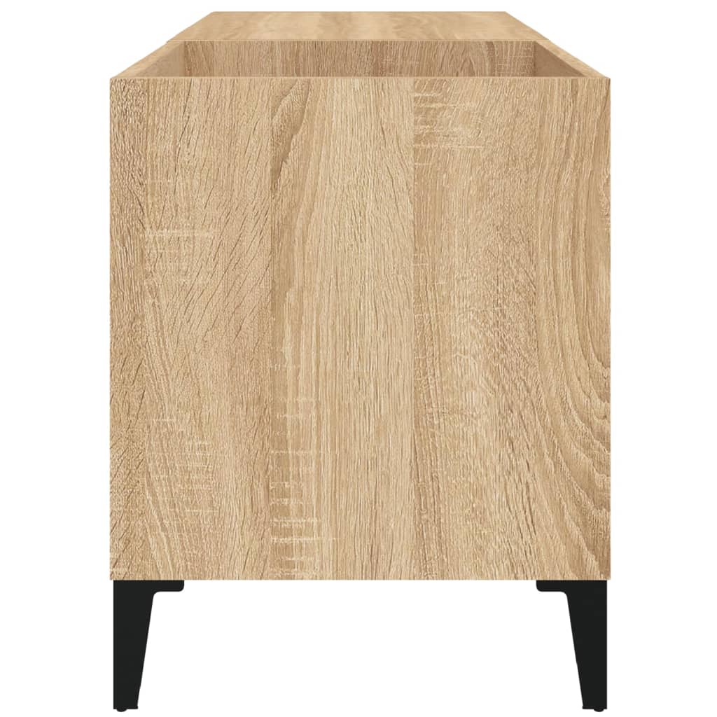 Mobile Porta Dischi Rovere Sonoma 84,5x38x48 Legno Multistrato - homemem39