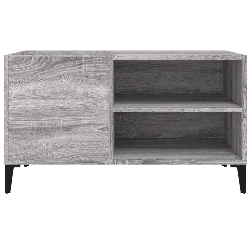 Mobile Porta Dischi Grigio Sonoma 84,5x38x48 Legno Multistrato - homemem39