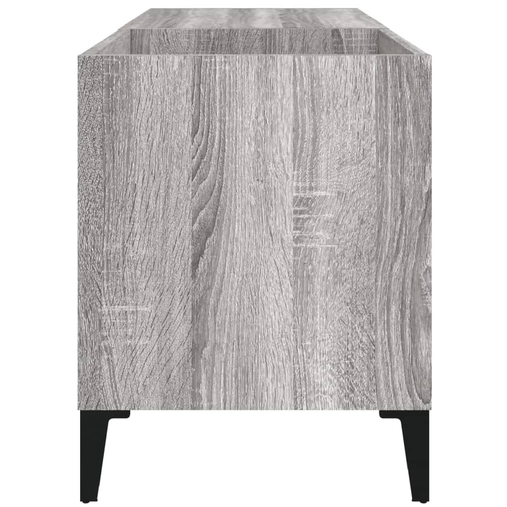 Mobile Porta Dischi Grigio Sonoma 84,5x38x48 Legno Multistrato - homemem39