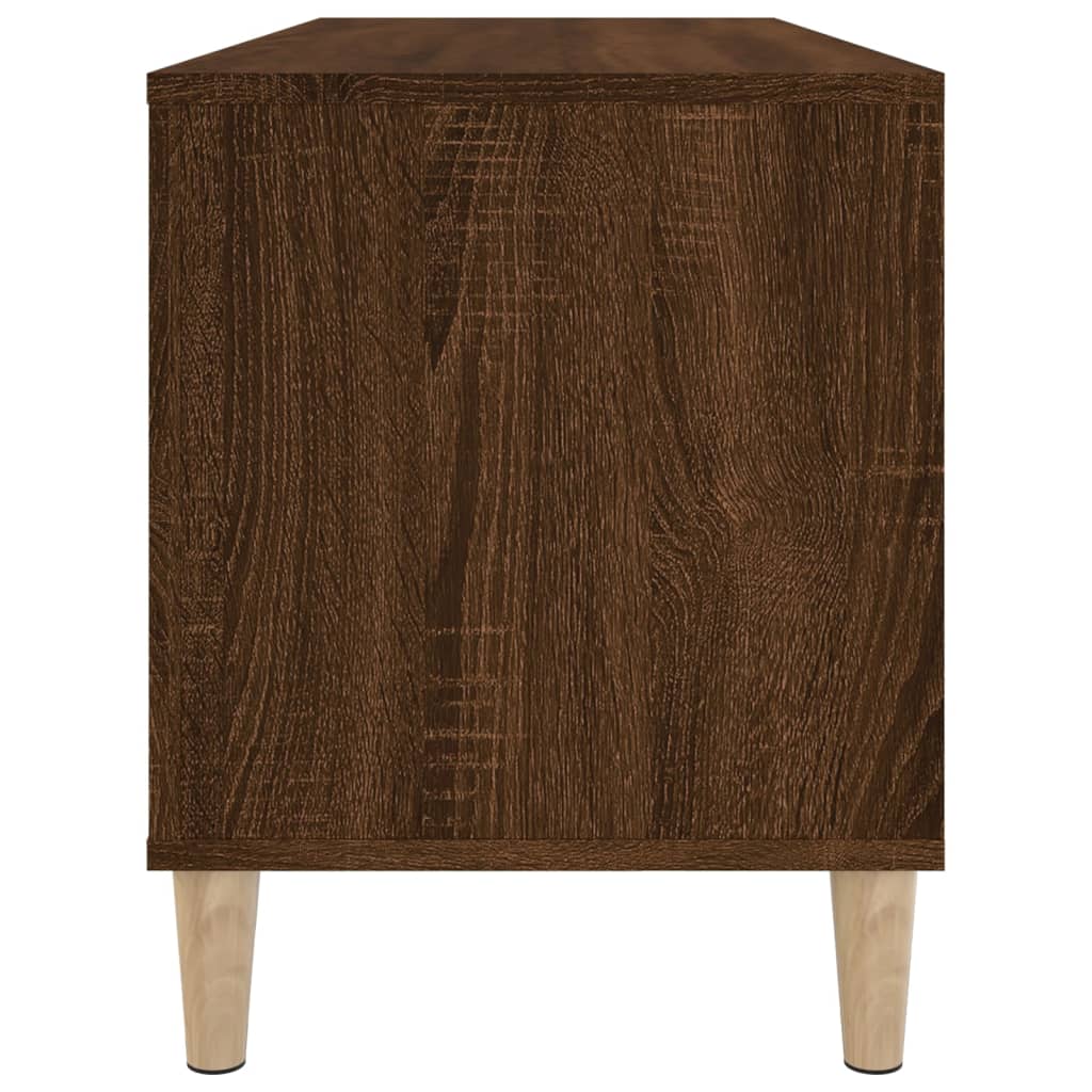 Mobile Porta Dischi Rovere Marrone 100x38x48 Legno Multistrato - homemem39