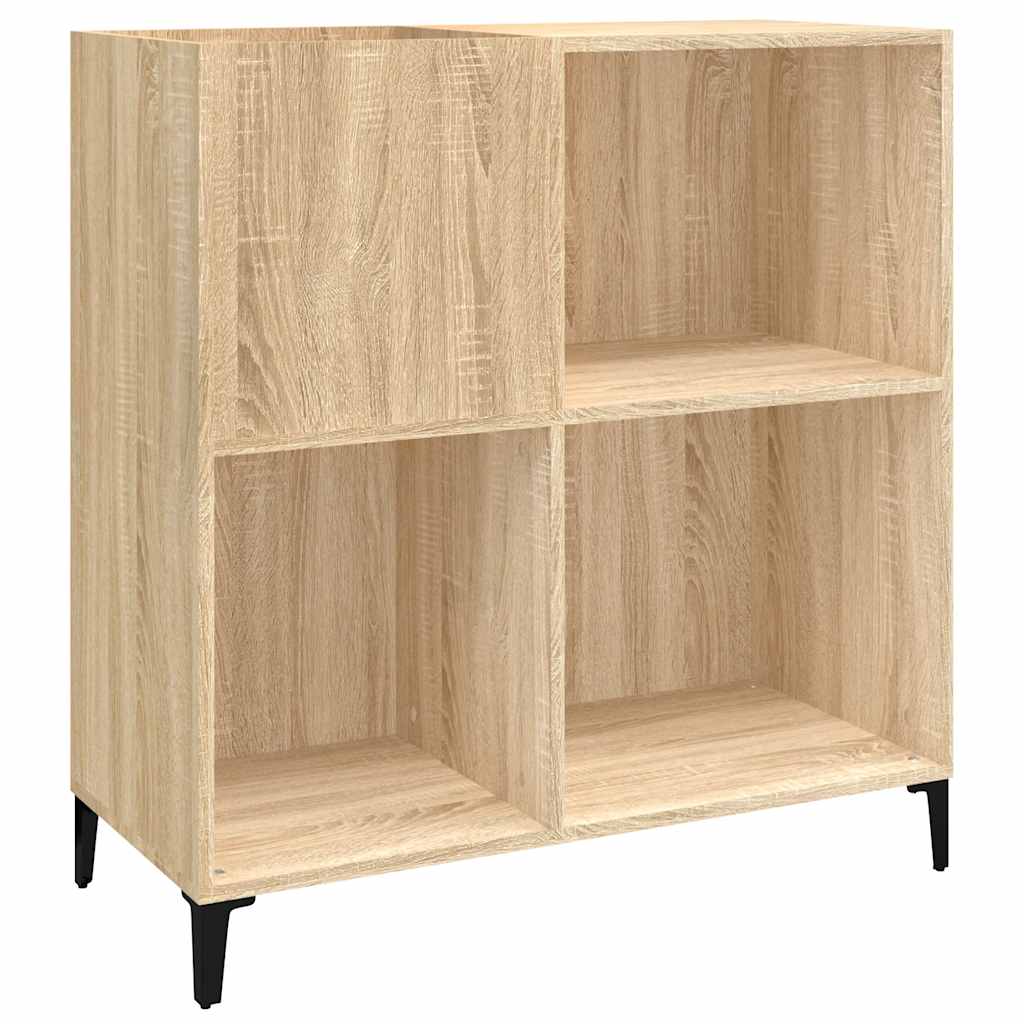 Mobile Porta Dischi Rovere Sonoma 84,5x38x89 Legno Multistrato - homemem39