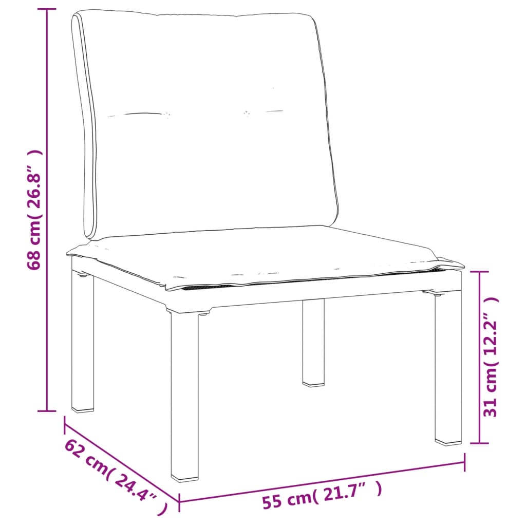 Set Salotto da Giardino 5 pz Nero e Grigio in Polyrattan | homemem39