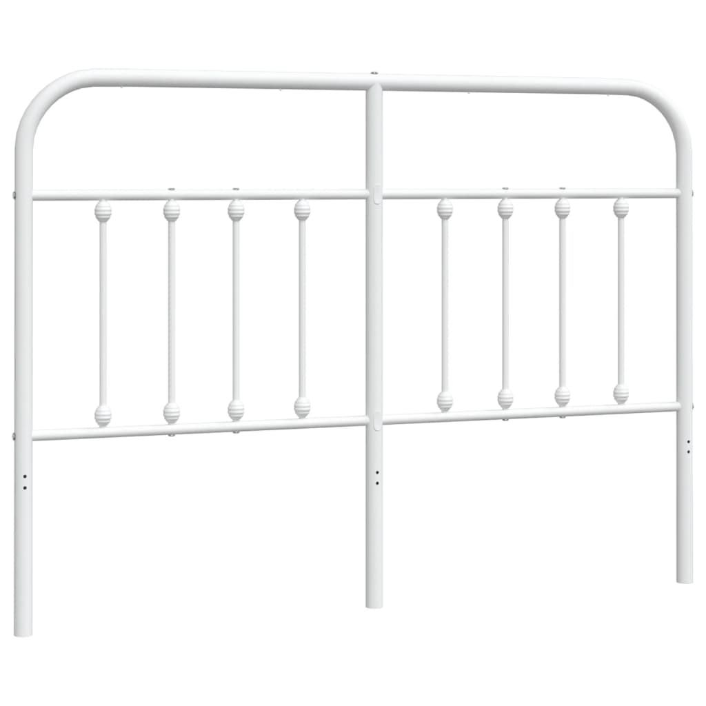 Testiera in Metallo Bianco 135 cm