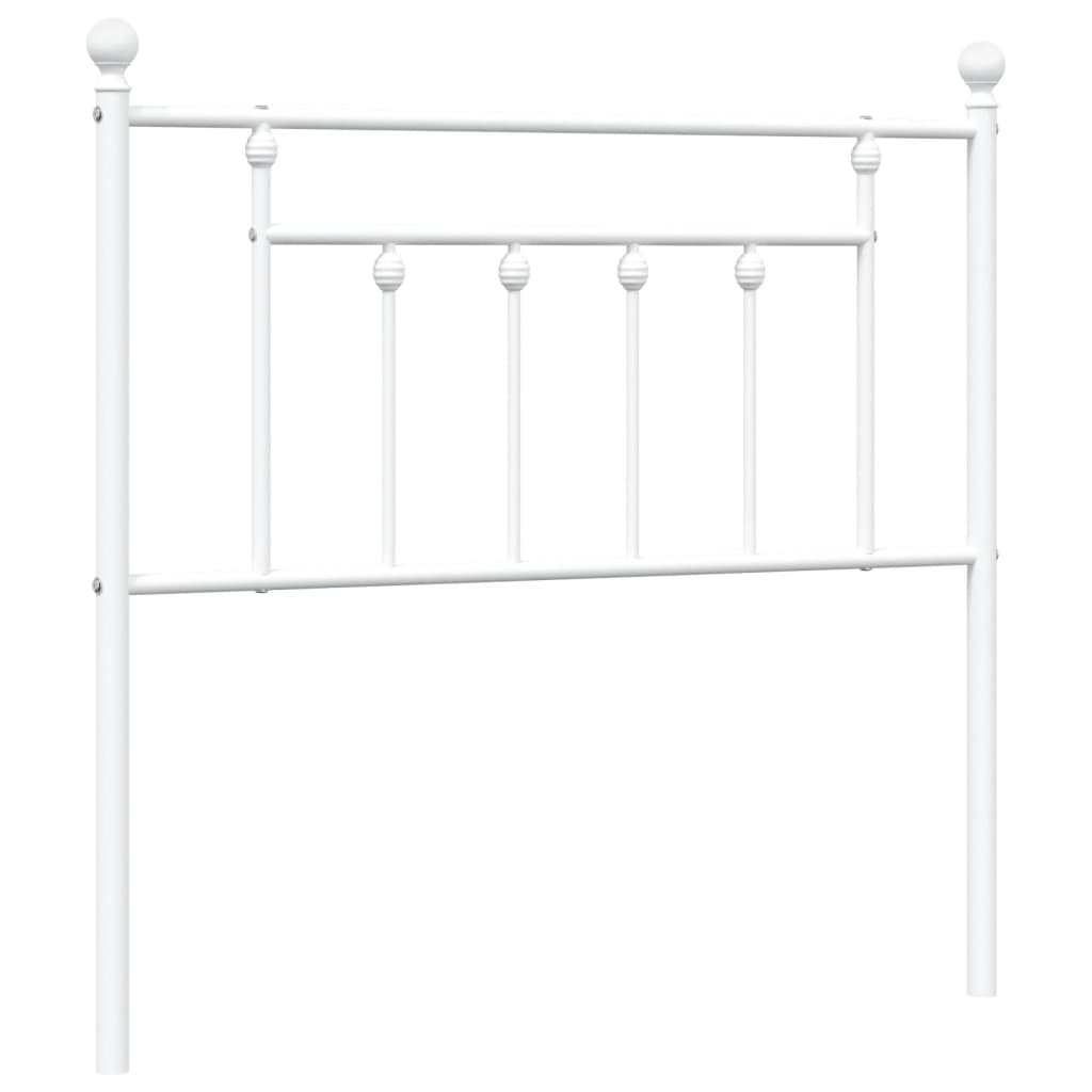 Testiera in Metallo Bianco 90 cm