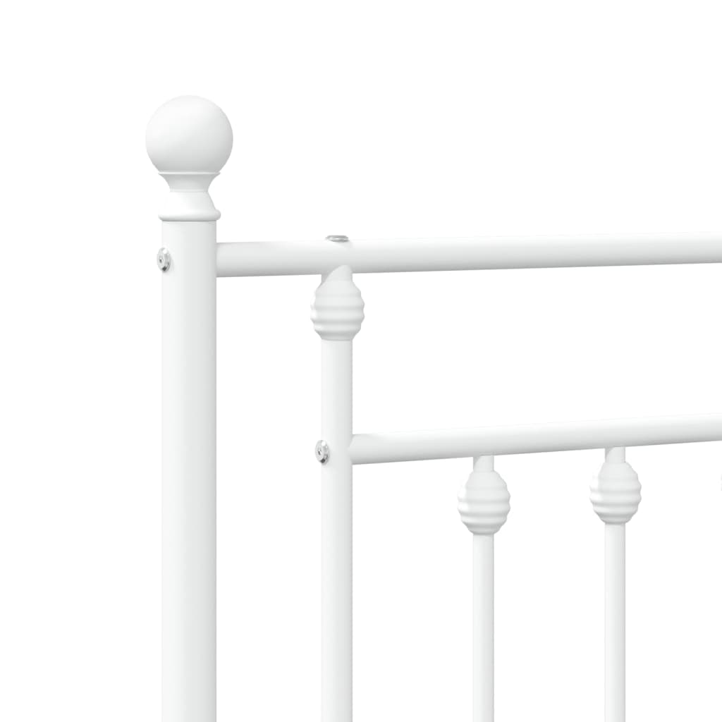 Testiera in Metallo Bianco 90 cm