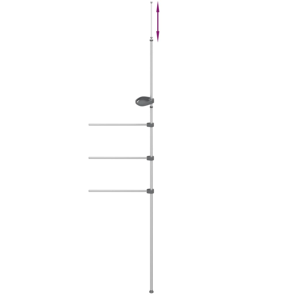 Portasciugamani 47x280 cm in Alluminio - homemem39