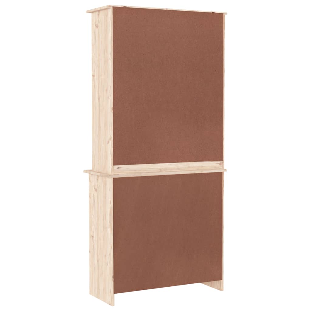 Credenza ALTA 77x35x165 cm in Legno Massello di Pino - homemem39