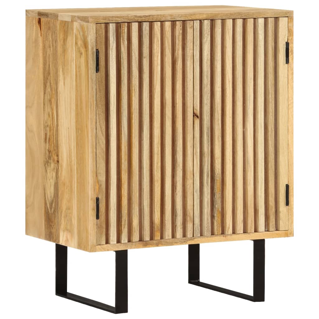 Credenza con 2 Ante 55x35x70 cm in Legno Massello di Mango - homemem39