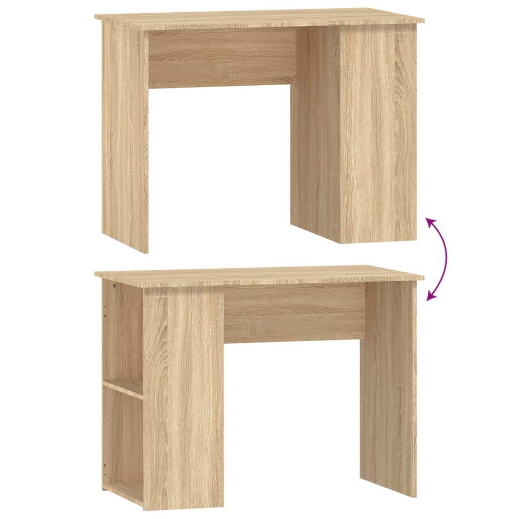 Scrivania Rovere Sonoma 100x55x75 cm in Legno Multistrato - homemem39