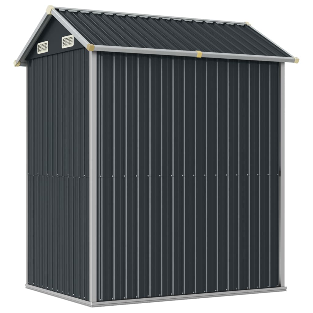 Capanno da Giardino Antracite 192x152,5x237cm Acciaio Zincato - homemem39