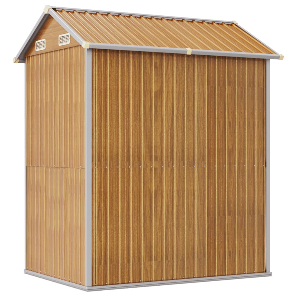 Capanno Giardino Marrone Chiaro 192x152,5x237cm Acciaio Zincato - homemem39