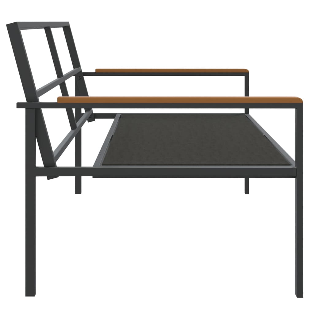 Set Salotto da Giardino 4 pz con Cuscini in Acciaio Antracite - homemem39