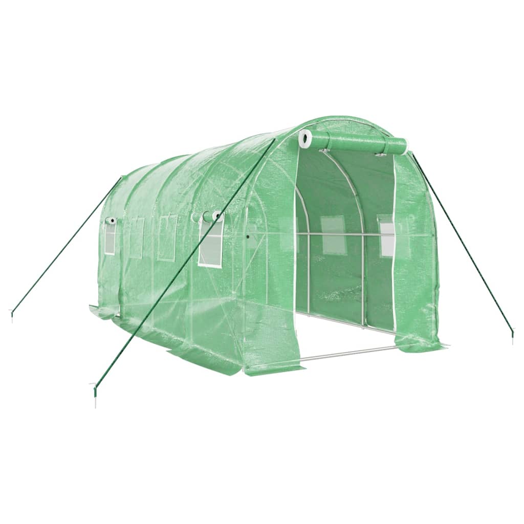 Serra con Telaio in Acciaio Verde 8 m² 4x2x2 m - homemem39