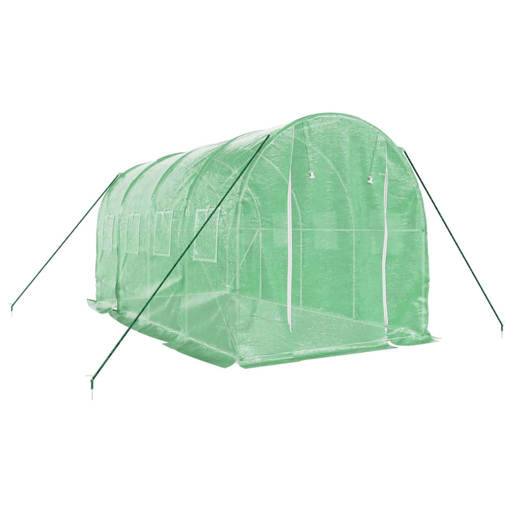 Serra con Telaio in Acciaio Verde 8 m² 4x2x2 m - homemem39